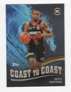 2023/24 TOPPS CHROME NBL BASKETBALL COAST TO COAST BRYCE COTTON PERTH WILDCATS - Picture 1 of 1
