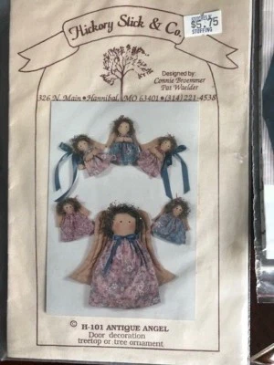 Vintage Caught up in Stitches Snowdrifter Antique Angels Decoration tree top - Image 1 of 3