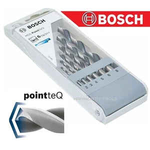 Bosch PointTeQ Set punte trapano in metallo per metalli acciaio x6 pz punte trapano punto HSS - Foto 1 di 13