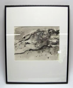 William E. Shumway Oregon PNW Artist Ink on Paper "Willamette River III" - Picture 1 of 3