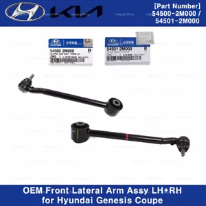 OEM Front Lateral Arm Assy LH+RH 2p Set for Hyundai Genesis Coupe 2010-2012 - Picture 1 of 3