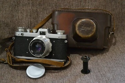 Câmera FED Zarya (Zaria) Vintage 35mm Filme Rangefinder Lente Industar-26M - Imagem 1 de 4