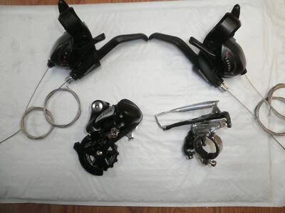 SHIMANO MECHANICAL BRAKE LEVER/SHIFTER ALTUS DERAILLEUR BIKE PARTS 416-11 - Image 1 of 4