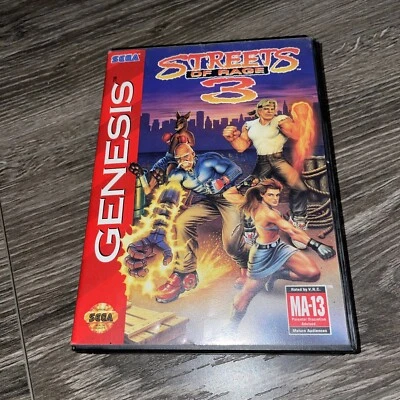 Streets of Rage 3 (Sega Genesis, 1994) Completo Auténtico Foto 1 de 4