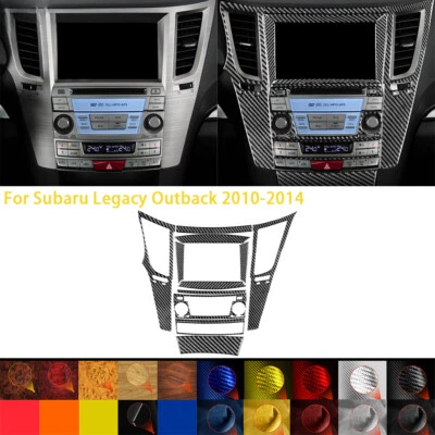 13Pcs Carbon Fiber For Subaru Legacy Outback 2010-2014 Accessories Car Interior  Foto 1 de 4