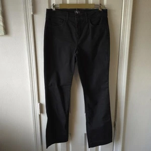 NYDJ Marilyn Straight Jeans Size 10 Black Lift Tuck Technology Denim  - Picture 1 of 12