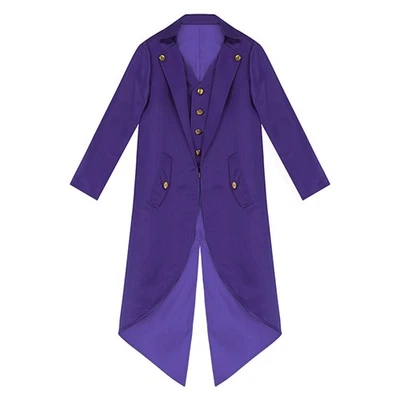 Jaqueta tailcoat steampunk pirata medieval meninas meninos fantasia casaco renascentista - Imagem 1 de 3