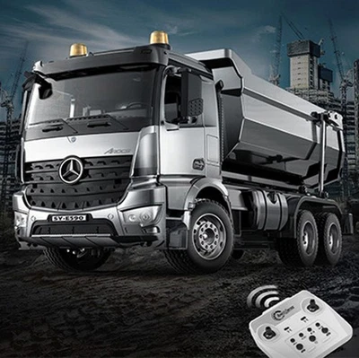 Low Price DoubleE E590 003 1/20 RC Dump Truck 6X6 Lifting Tipper BZ Metal Gear - Image 1 of 4