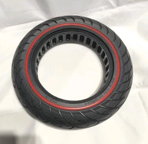 Nedong Non-Pneumatic Tire -10 X 2. X 125  N10-360023Q-3 Black/ Red Line New - Picture 1 of 7