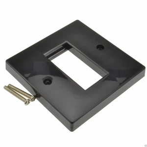 Blende 1 Port 86 x 86mm Einzel Port Niedrig Profil RJ45 Modules Schwarz - Bild 1 von 3