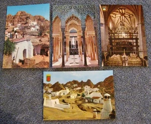 Vintage Lot of 4 Granada Spain; UNUSED Postcards; 1970's Souvenirs; Not Posted - Picture 1 of 6
