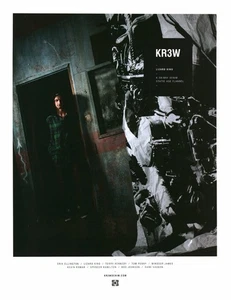 2012 PRINT AD - KR3W CLOTHING FASHION AD - LIZARD KING STATIC AGE FLANNEL AD - Picture 1 of 1