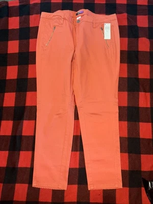 Love Your Style Women's LYS Size 20W Pants Orange Curvy Stretch Straight Cut - Image 1 of 4