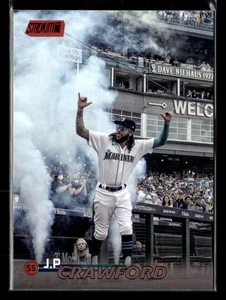J.P. Crawford 2023 Stadium Club #122 Red Foil - Picture 1 of 2