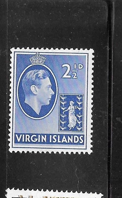 ISLAS VÍRGENES BRITÁNICAS SC#80 MH 1938 2 1/2p GEORGE VI SELLO CLÁSICO ANTIGUO EN MUY BUEN ESTADO Foto 1 de 1