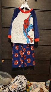 Marvel SPIDER-MAN Pajama Set For Toddlers Long Sleeves Blue Sz 4T NEW - Picture 1 of 1