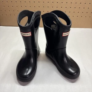 Hunter Kinder Classic Pull-On Unisex Schwarz Regenstiefel (US 7 Jungen, 8 Mädchen) - Bild 1 von 14