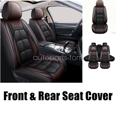 Fundas de asiento de coche 5 asientos protector delantero y trasero alfombrilla de cojín para Infiniti negro Foto 1 de 4