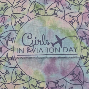 Girls in Aviation Bandana Taschentuch rosa lila grün & blau Flugzeuge Event - Bild 1 von 11
