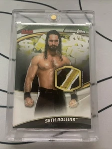 2019 Topps WWE Money in the Bank Superstar Shirt Relics Seth Rollins  4/5 - Picture 1 of 3
