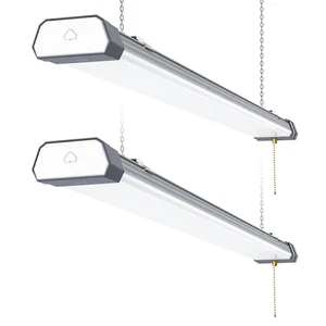 2 Pack LED Linkable Shop Light 120W For Office Warehouse Workshop Garage AC120V - Picture 1 of 9