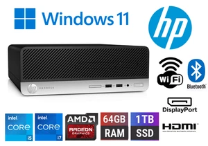 HP Prodesk 400 G4 SFF - sehr schnell - i5 6500 bis zu 32GB, 1TB SSD, Windows 11 Pro - - Bild 1 von 4
