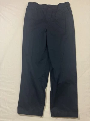 Pantalones de vestir Lands End para niños talla 20 azul marino uniforme escolar pantalones elásticos Foto 1 de 4