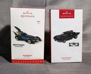 Hallmark Keepsake Batmobile (The Batman) 2022 & Batmobile (Batman Forever) 2015 - Picture 1 of 5