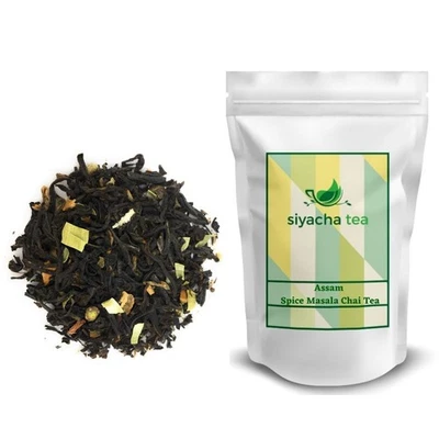 Té negro Assam especias indias frescas mezcla Masala hierbas saludables mañana chai 500 g Foto 1 de 4