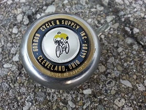 Vintage Genuine Reich Black, Blue, or Green Bicycle Bell NOS #682J - Picture 1 of 4