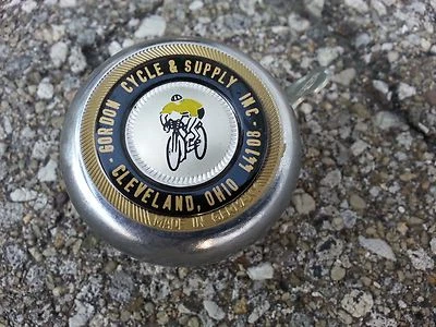 Vintage Genuine Reich Black, Green or Red Bicycle Bell NOS  #682J - Image 1 of 3