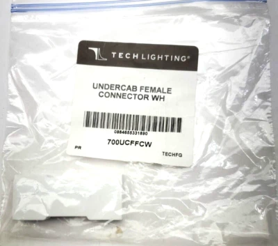 Tech Lighting Unilume Slimline Undercab Jumper Connector 700UCFFCW Female White - Image 1 of 4