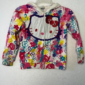 Hello Kitty jacket girls M zip up hoodie All over print 2009 children kid Sanrio - Picture 1 of 10