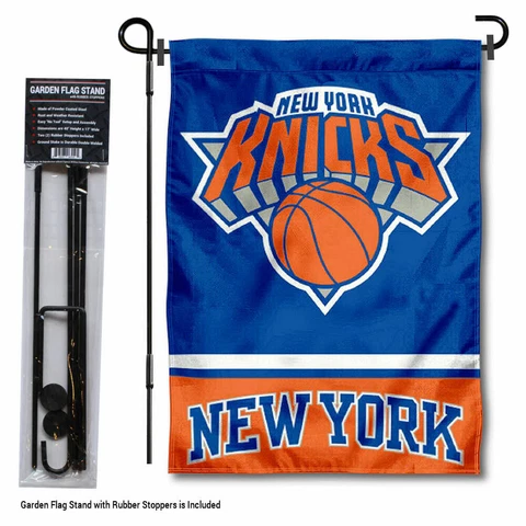 New York Knicks Garden Flag and Yard Stand Included Cover