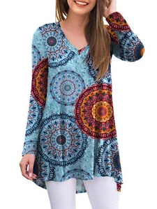 Mehrfarbiges Boho Tunika-Top für Damen - 2XL - neu, mit Etikett - Bild 1 von 5