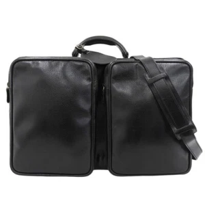 90's vintage Gucci Travel Carry Bag Suitcase Leather Black 53x33x11cm pre-owned - Picture 1 of 9
