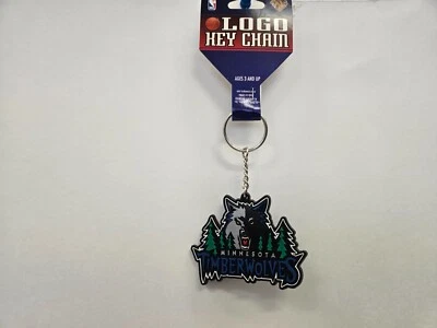 NBA Classic Minnesota Timberwolves Rubber Keyhain 2000 Crown Pro NOS - Image 1 of 4