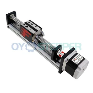 CNC Linear Guide Stage Actuator with Nema 23 Stepper Motor 50-1000mm Stroke - Picture 1 of 9