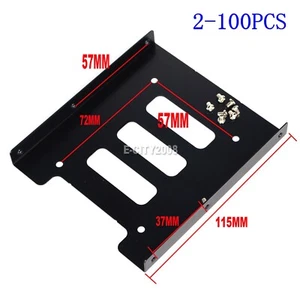 Lot Adaptateur Support Plateau Dock Support Disque Dur 2,5" SSD vers 3,5" Baie Disque Dur - Photo 1/16