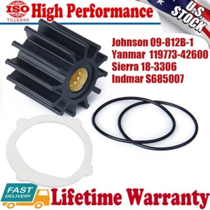 Sea Water Pump Impeller Repair Kit for Johnson 09-812B-1 Sierra Indmar Yanmar - Picture 1 of 10