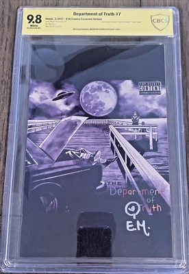 DEPARTMENT OF TRUTH #7 EMINEM THE SLIM SHADY LP SIGNED Megan Hutchison CBCS 9.8 - Image 1 of 4