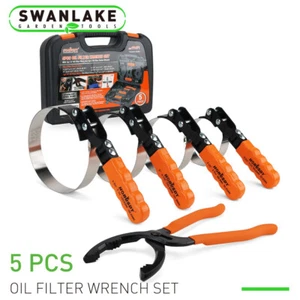 5-Swivel Oil Filter Wrenches 2-3/4" - 5-1/4" 68.85-133.35mm 12" Adjustable Plier - Picture 1 of 8