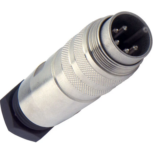 Amphenol C091 31H004 100 2C091/D Male DIN 4 Pin Cable Connector Screw Lock - Image 1 of 1