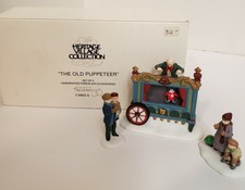 Dept 56 Heritage Village The Old Puppeteer Set Of 3 Department 56 Retired