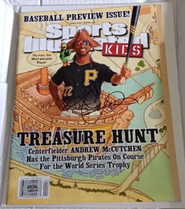 Andrew McCutchen Pittsburgh Pirates SIGNED Sports Illustrated For Kids SI PSA - Picture 1 of 2