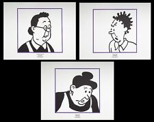 Herge: Tintin (Tim) - Die Hausfrauen, 3 Lithographien Ex Libris, 2011
