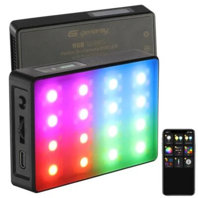 Genaray Compact RGB LED Light Panel 2800-8000K App Control w/ FX & Battery - Image 1 of 4