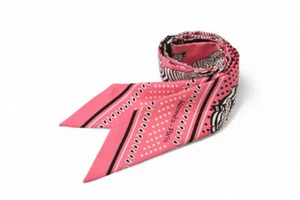 Hermes Twilly Schal Seide Twill LES ZEBRES BANDANA/Zebra Rosa Multi - Bild 1 von 7