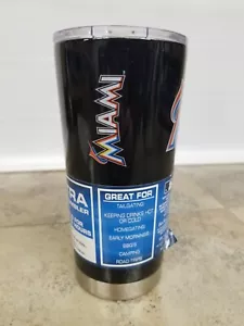 Miami Marlins 20oz Stainless Steel Tumbler w/Lid - Picture 1 of 5