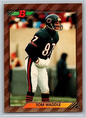 1992 Bowman #313 Tom Waddle BEARS (B) - Image 1 of 2